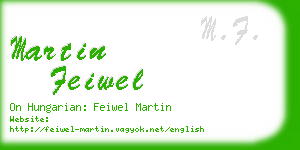 martin feiwel business card